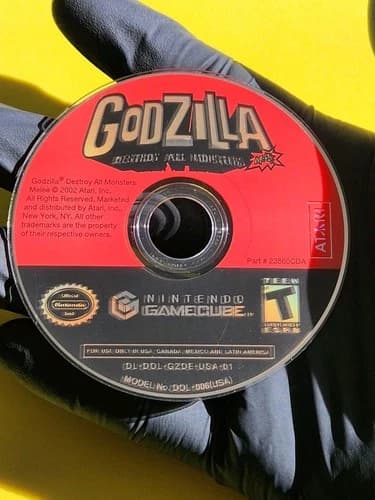 Godzilla Destroy All Monsters Gamecube Disc Only