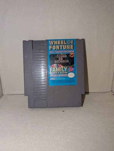 Wheel Of Fortune Family Edition (Nintendo NES) Cartridge CLEANED & TESTED