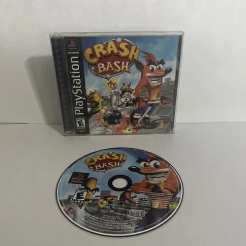Crash Bash PlayStation 1 - (PS1, 2000) Black Label Tested And Works