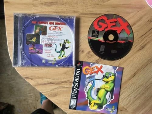 Gex (Sony PlayStation 1, 1996). PS1. Complete. Black Label. Free Shipping