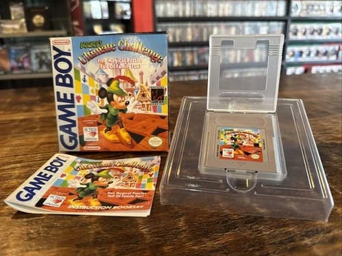 Mickeys Ultimate Challenge Nintendo Gameboy 1994 Authentic Complete CIB TESTED