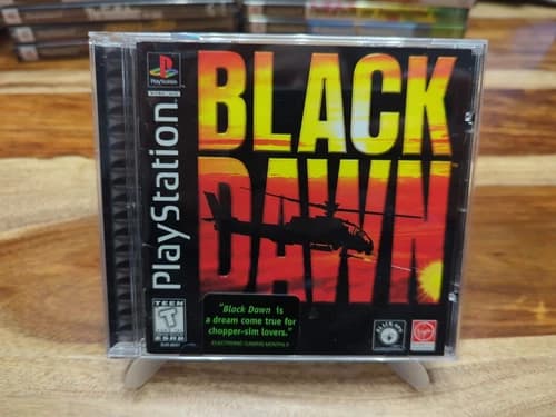 Black Dawn PlayStation PS1 Complete CIB Authentic Tested Back Label