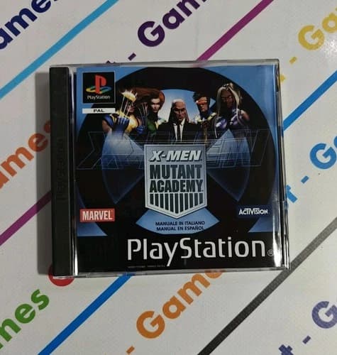 PS1 X-MEN MUTANT ACADEMY ITALIAN VERSION ESP COMPLETE PLAYSTATION 1