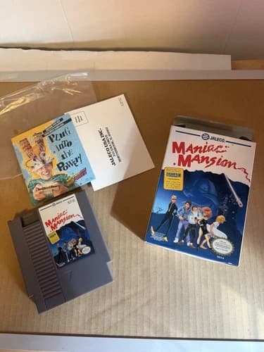 Jaleco Maniac Mansion NES CIB Complete Boxed Action Adventure NTSC-U/C