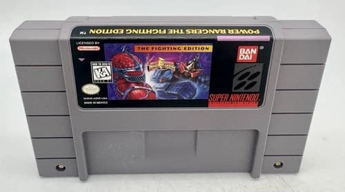 Mighty Morphin Power Rangers - The Fighting Edition SNES Nintendo Cart Tested