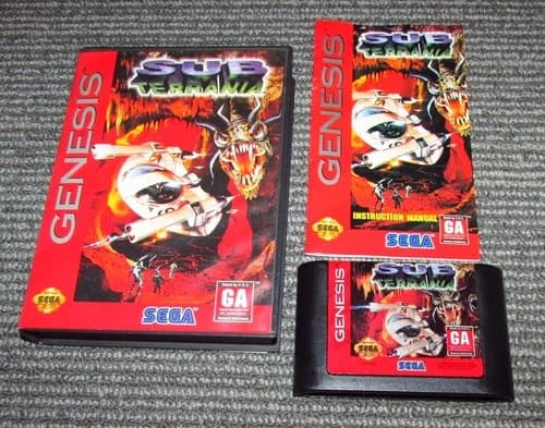 Sub Terrania for Sega Genesis Complete Fast Shipping!