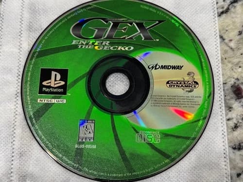 Gex: Enter the Gecko PS1 (Sony PlayStation 1, 1998) Disc Only TESTED NO TRACKING