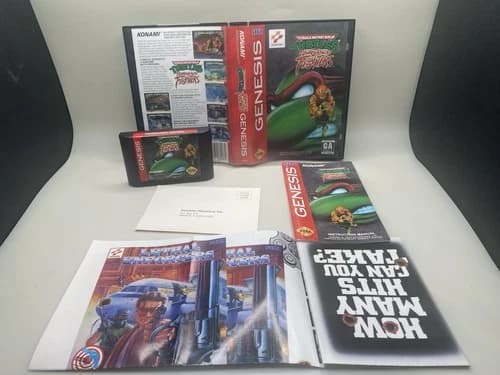Teenage Mutant Ninja Turtles Tournament Fighters Sega Genesis. Complete Inbox. ￼