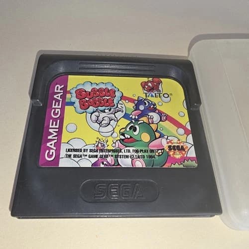 Bubble Bobble (Sega Game Gear) Game Cart Authentic - Tested & Working