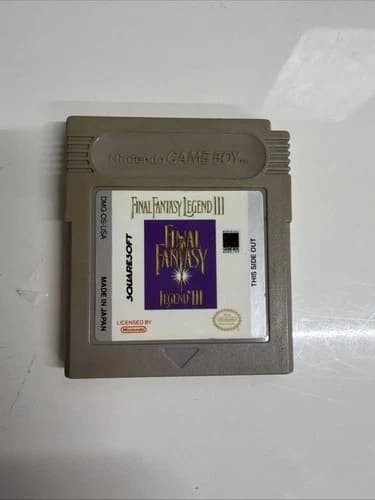 Final Fantasy Legend III Nintendo Game Boy 1993 Squaresoft Authentic Cartridge