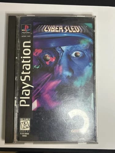Cyber Sled (Sony PlayStation 1, PS1, 1994) Longbox CIB Tested Working