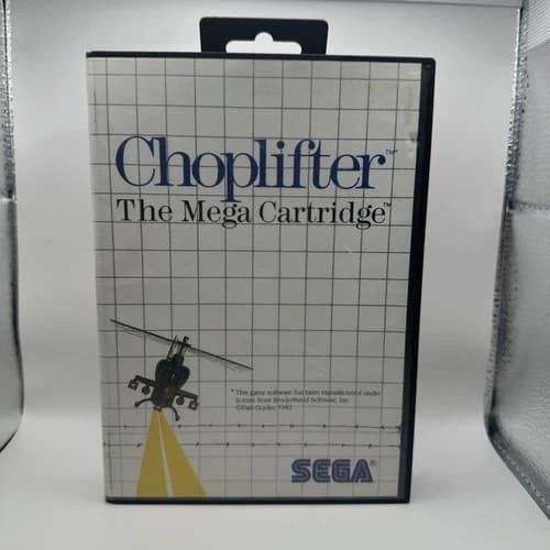 Choplifter (Sega Master System, 1986) | CIB | Tested & Working