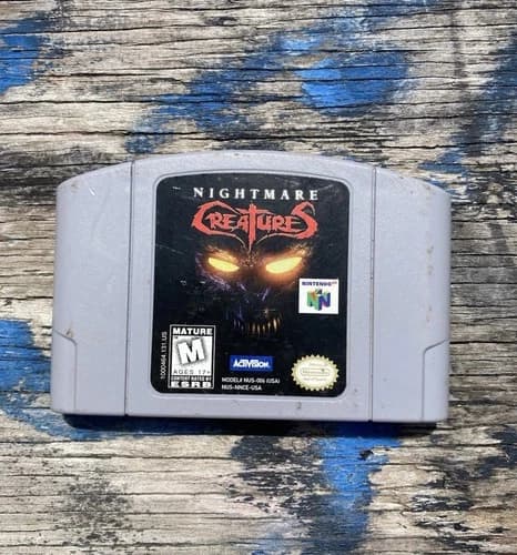 Nightmare Creatures (N64) Nintendo 64 Authentic Game Cart Cartridge USA NTSC