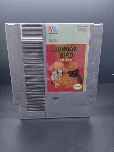 Jordan vs Bird One on One - Authentic Nintendo NES Game - Tested & Works