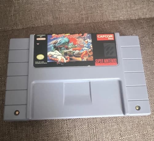 Capcom Street Fighter II SNES Game Cartridge Only NTSC-U/C Fighting Series