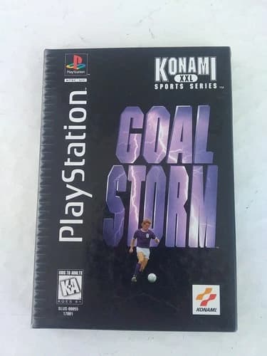 Goal Storm PS1 Long Box CIB Complete Sony PlayStation 1 (1995) long box