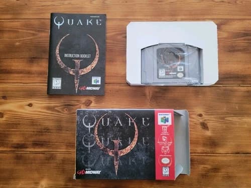 Quake N64 CIB Box Manual And Cart
