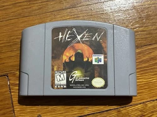 Hexen N64 game cartridge authentic/tested clean