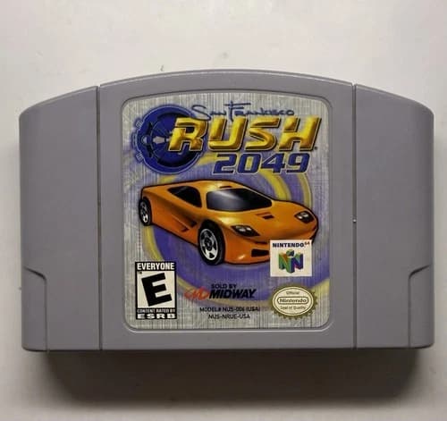 San Francisco RUSH 2049 Nintendo 64 N64 - Authentic - Cleaned And Tested