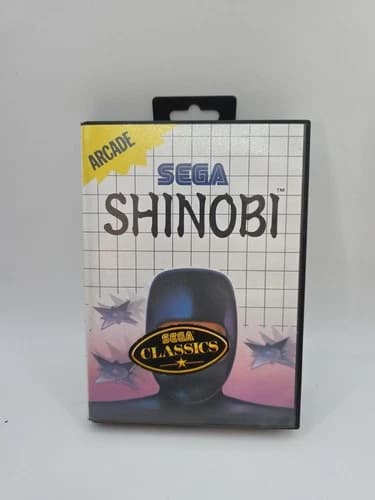 ORIGINAL VINTAGE SHINOBI SEGA MASTER SYSTEM MEGA GAME.