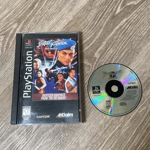 Street Fighter: The Movie - Long Box (Sony PlayStation 1, 1995) Complete!