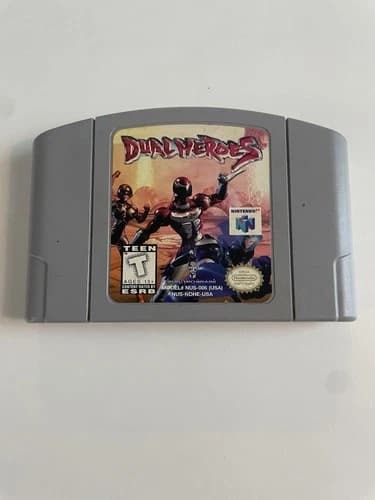 Nintendo N64 Dual Heroes Game Cartridge Tested And Working