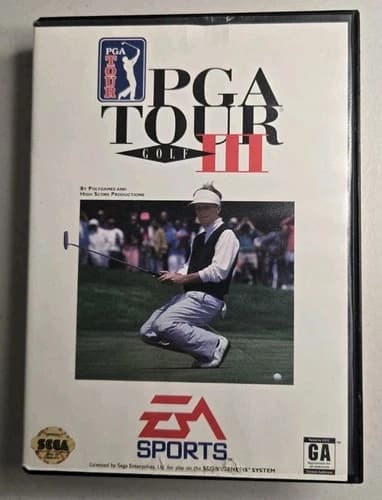 PGA Tour Golf III (Sega Genesis, 1994) CIB Tested