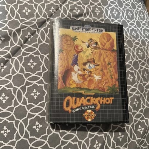 QuackShot Starring Donald Duck Sega Genesis Complete CIB Disney Tag variant