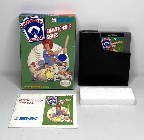 NES Little League Baseball: Championship Series Complete in Box CIB *Wear*