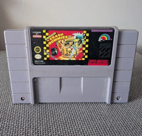The Incredible Crash Dummies (Super Nintendo) SNES Authentic Working Free Ship