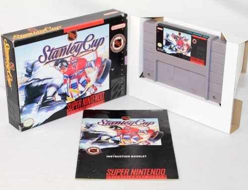 NHL Stanley Cup SNES Super Nintendo Complete CIB! Good Condition! NICE!