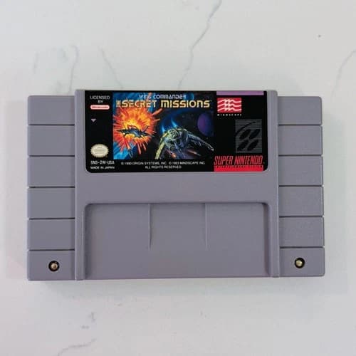 Wing Commander: The Secret Missions (Super Nintendo, 1993) Authentic - SNES