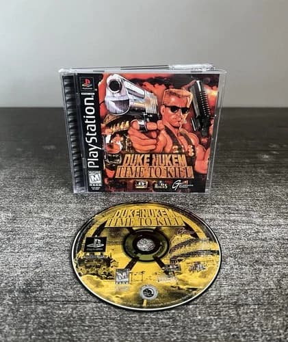 Duke Nukem: Time to Kill PS1 PlayStation 1 Black Label CIB w/ Reg Card - Tested