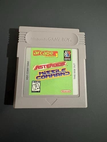 Arcade Classics 1 Asteroids Missile Command (Nintendo Game Boy GB) Original Game