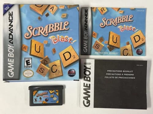 Scrabble Blast (Nintendo Game Boy Advance, 2005) GBA CIB Complete