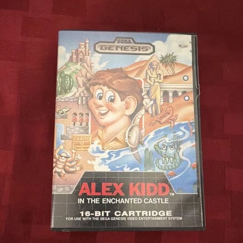 Alex Kidd in the Enchanted Castle (Sega Genesis, 1989) Sega - Manual, Complete