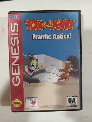 Sega Genesis Tom & Jerry Frantic Antics