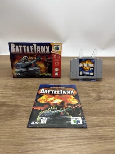 BattleTanx (Nintendo 64, 1998) N64 Complete CIB Box w/ Manual Tested Authentic