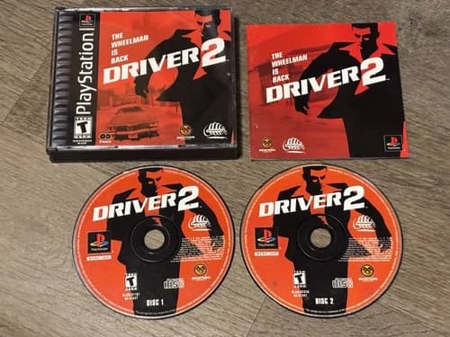 Driver 2 Playstation 1 PS1 Complete CIB w/Reg Card Authentic Good Shape