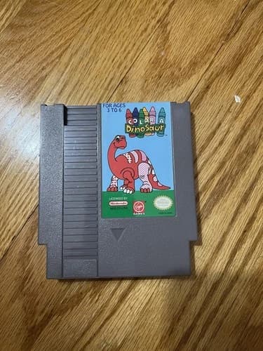 Color a Dinosaur Nintendo NES Cartridge 1993 Game Only Ages 3-6