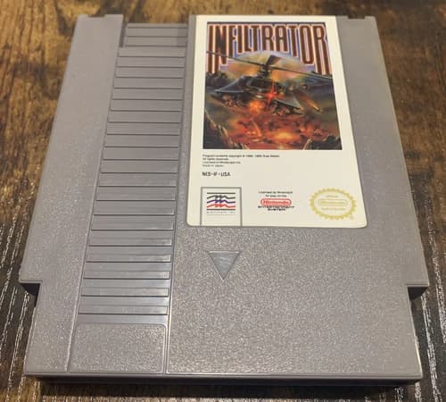 Nes Nintendo Infiltrator Polished Contacts Tested Guaranteed