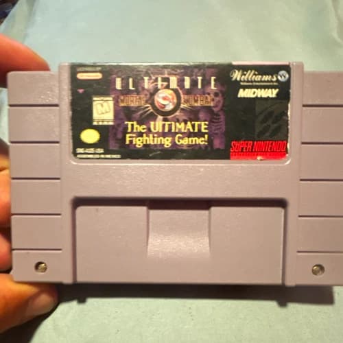 Midway Ultimate Mortal Kombat 3 SNES NTSC-U/C Fighting Game M Rated
