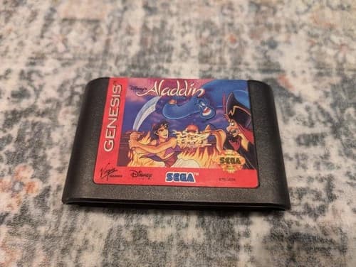 Disney's Aladdin (Sega Genesis, 1993) CARTRIDGE ONLY- Tested and Working
