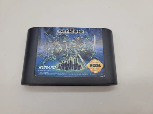 Sega Genesis Konami Teenage Mutant Ninja Turtles The Hyperstone Heist Cart Only