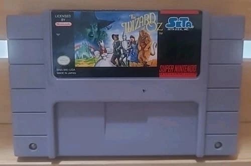 The Wizard Of Oz ( Super Nintendo, SNES 1992 ) Cartridge Tested - Authentic
