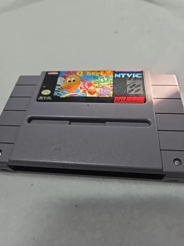 SUPER NINTENDO SNES GAME CARTRIDGE ONLY QBERT 3 Tested And Working