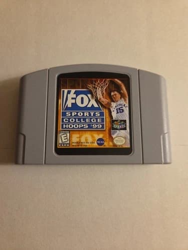 Fox Sports College Hoops '99 Nintendo 64 N64 Authentic Game Cartridge Tested