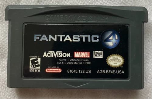 Fantastic 4 (Nintendo Game Boy Advance GBA, 2005) Game Only VG Cond