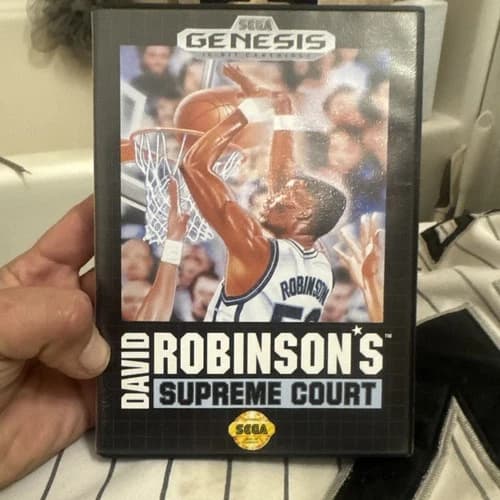 David Robinson's Supreme Court (Sega Genesis, 1992) CIB Complete with Manual