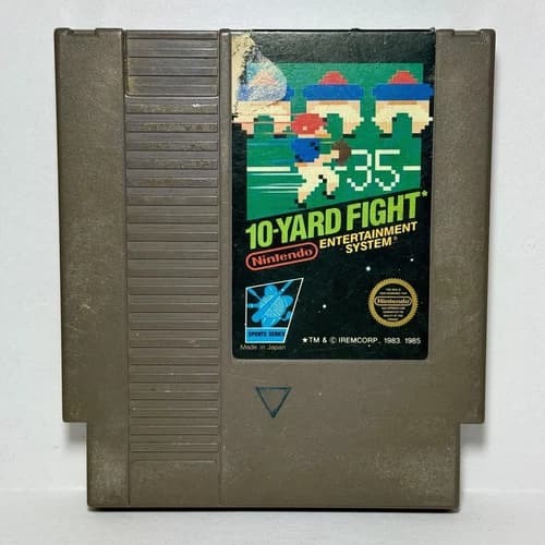 10 Yard Fight NES Nintendo Entertainment System Authentic Tested Free Shipping